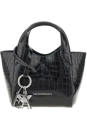 Emporio Armani Borsa piccola in finta pelle con stampa Cocco