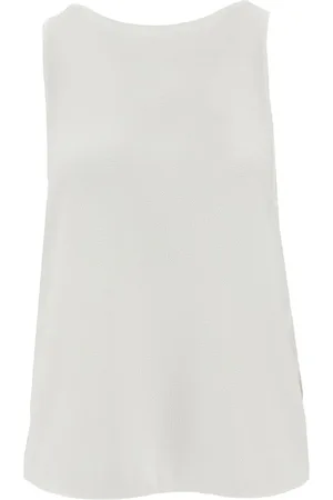 Emporio Armani Top in crepe con bottoni sul retro