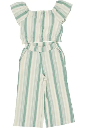 Mayoral Set due pezzi in cotone a righe Bambino 7Y