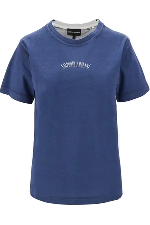 Emporio Armani T-shirt in cotone organico stampato