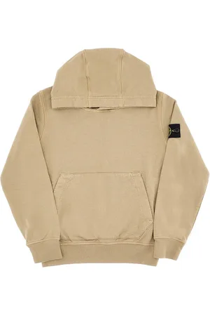 Stone Island Felpa con cappuccio e badge logo Bambino 8Y