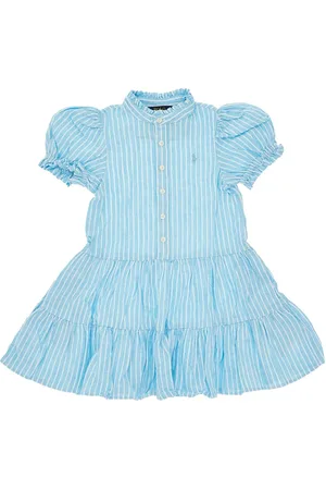 Ralph Lauren Mini abito in misto lino e cotone Bambino 4Y