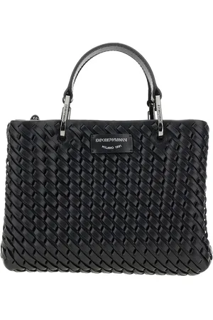 Emporio Armani Borsa MyEA piccola in pelle intrecciata