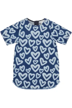 Stella McCartney Abitino in denim sostenibile Bambino 8Y
