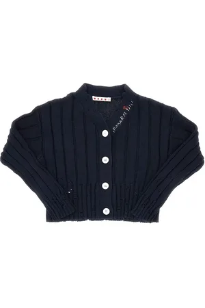 Marni Cardigan in cotone con effetto sdrucito Bambino 8Y