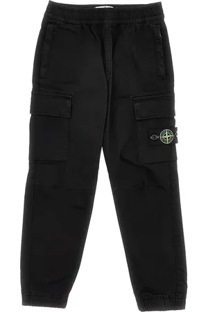 Stone Island Pantalone cargo in cotone stretch Bambino 4Y
