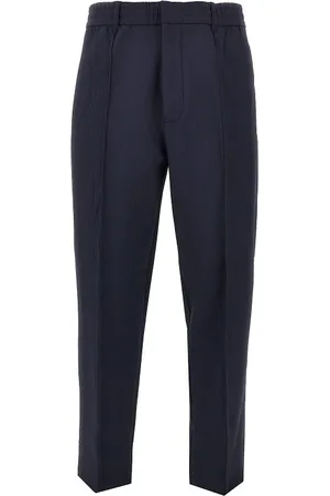 Emporio Armani Pantalone in nylon stretch effetto canneté Uomo 50