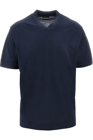 Emporio Armani T-shirt a manica corta in misto cotone e seta Uomo XXL