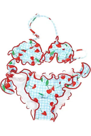 MC2 SAINT BARTH Bikini con motivo Love Cherry Bambino 16Y