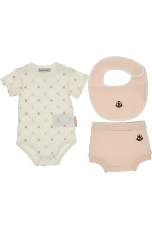 Moncler Completino tre pezzi in jersey di puro cotone Bambino 9-12M