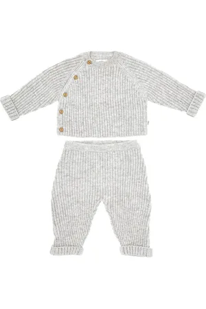 TEDDY & MINOU Completino due pezzi in maglia Bambino 6M