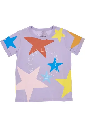 Stella McCartney T-shirt in cotone sostenibile stampa stelle Bambino 5Y