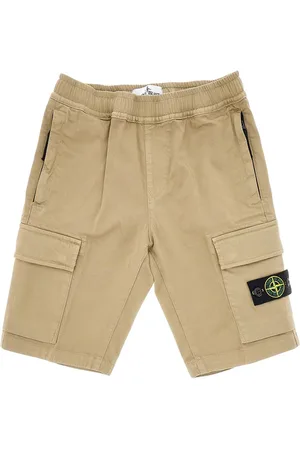 Stone Island Bermuda cargo in cotone stretch Bambino 12Y