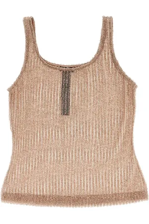 Emporio Armani Canotta in fuzzy lurex