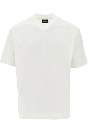 Emporio Armani T-shirt a manica corta in misto cotone e seta Uomo XXL