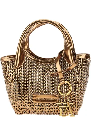 Emporio Armani Borsa piccola in finta pelle metallizzata