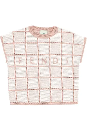 Fendi Top a manica corta in maglia Bambino 8Y