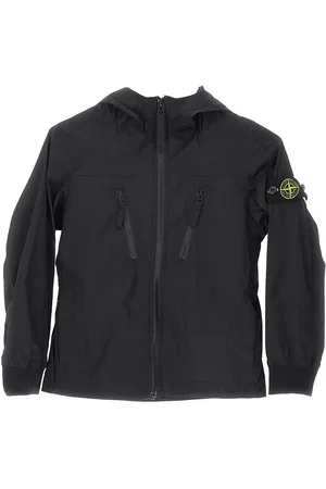 Stone Island Giubbino antivento con badge logo Bambino 6Y