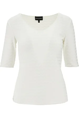 Emporio Armani T-shirt in jersey stretch jacquard