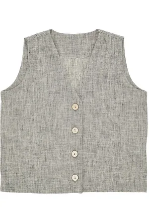 MaDilly Gilet in misto lino e cotone Bambino 8Y
