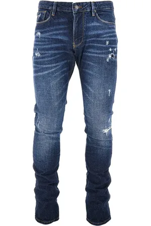 Emporio Armani Jeans J06 Slim Fit in denim effetto usurato Uomo 38