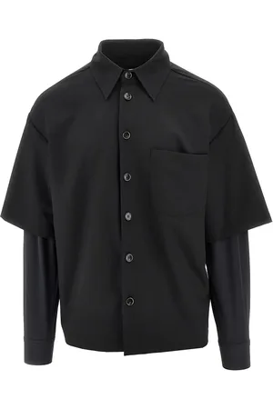 C.9.3 Camicia effetto double-layer in misto lana Uomo XL