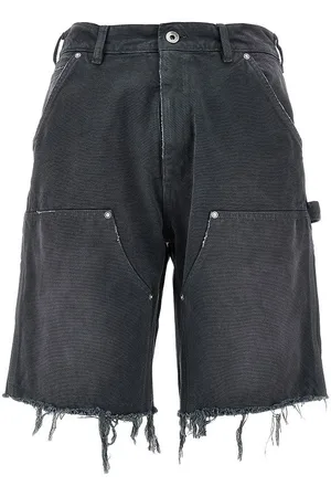 Maison Margiela Bermuda utility in cotone effetto sdrucito
