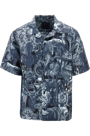 Givenchy Camicia in seta con stamoa oggetti di Hubert Uomo 39