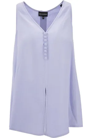 Emporio Armani Top in viscosa sostenibile jacquard