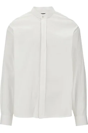 Emporio Armani Camicia in popeline stretch Uomo XL