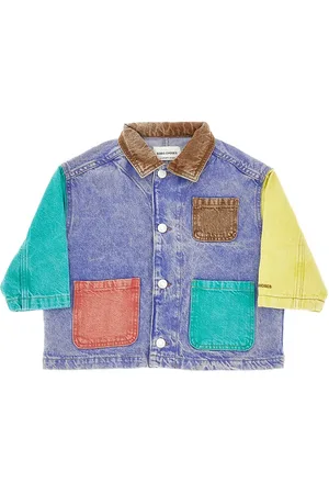 Bobo Choses Giacca color block in denim Bambino 10/11