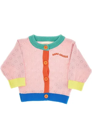 Bobo Choses Cardigan color block in cotone Bambino 24M