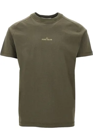 Stone Island T-shirt in cotone organico con stampa logo Uomo S