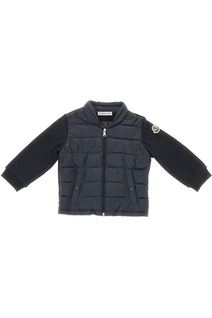 Moncler Felpa full-zip in cotone e nylon imbottito Bambino 2Y