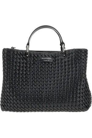 Emporio Armani Borsa MyEA media in pelle intrecciata