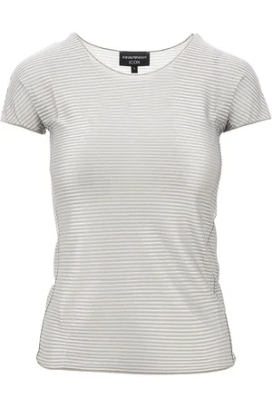 Emporio Armani T-shirt in jersey light a righe ICON