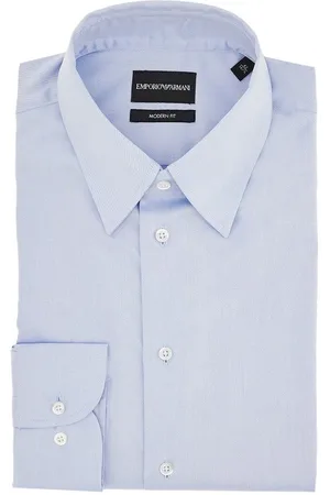 Emporio Armani Camicia Modern Fit in twill Uomo 41
