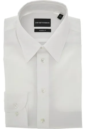 Emporio Armani Camicia Modern Fit in popeline Uomo 39