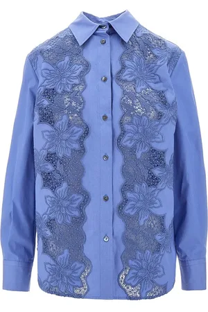 P.A.R.O.S.H. P. A.R. O.S. H. Camicia in popeline con inserti in pizzo