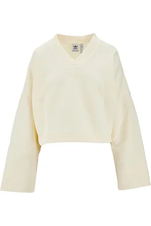 adidas Felpa cropped in jersey scuba