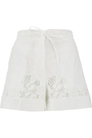 P.A.R.O.S.H. P. A.R. O.S. H. Shorts in popeline con inserti in pizzo