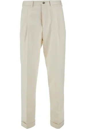Biagio Santaniello Pantalone Clark Accademia in cotone e lino Uomo 48