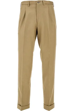 Biagio Santaniello Pantalone Clark Accademia in cotone e lino Uomo 46