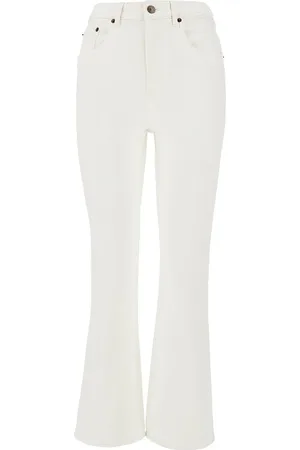 Tory Burch Jeans cropped svasati in denim stretch