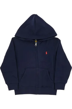 Ralph Lauren Felpa full-zip con logo ricamato Bambino L