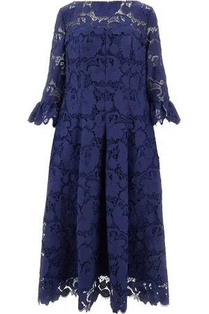 TALBOT RUNHOF Abito midi in pizzo guipure