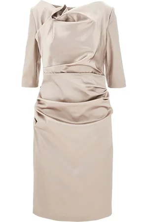 TALBOT RUNHOF Abito drappeggiato in satin duchesse