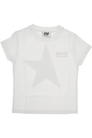 Golden Goose T-shirt con stampa Star glitterata Bambino 4Y