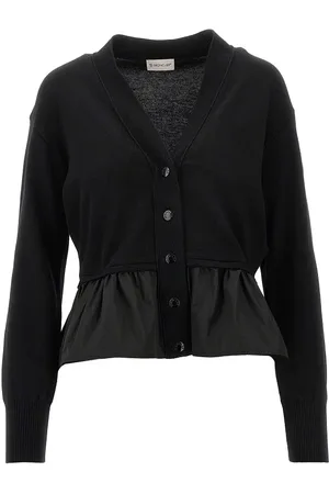 Moncler Cardigan con balza in taffetà