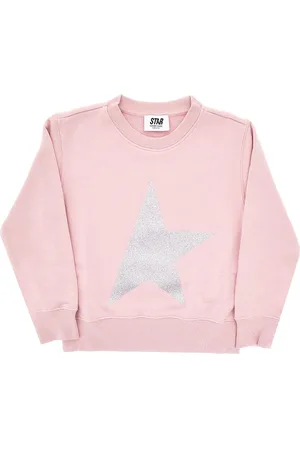 Golden Goose Felpa girocollo con stella glitterata Bambino 4Y